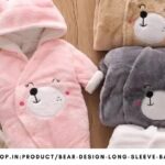 RS 149 Bear Design Long-Sleeve Baby Jumpsuit