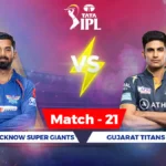 lucknow super giants vs gujarat titans timeline