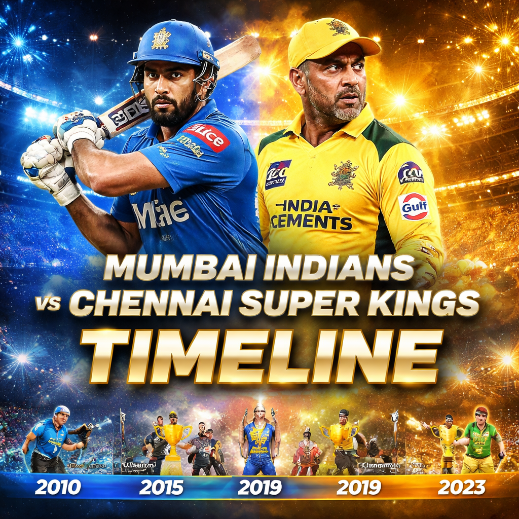 mumbai indians vs chennai super kings timeline