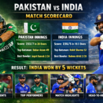 pakistan national cricket team vs india national cricket team match scorecard